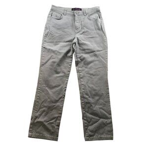 Gloria Vanderbilt Womens Amanda Jeans Size 8 Classic Straight Leg Gray Casual